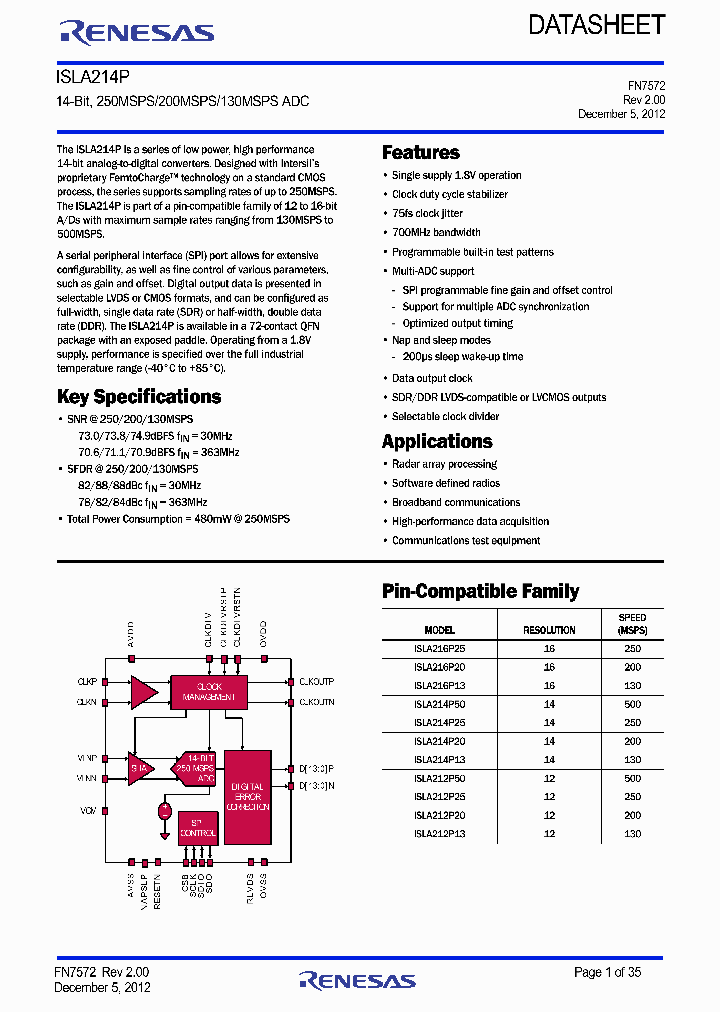 ISLA214IR72EV1Z_9034348.PDF Datasheet