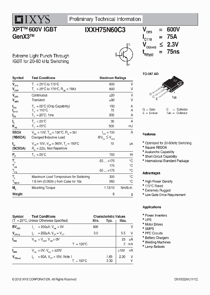 IXXH75N60C3_9037667.PDF Datasheet