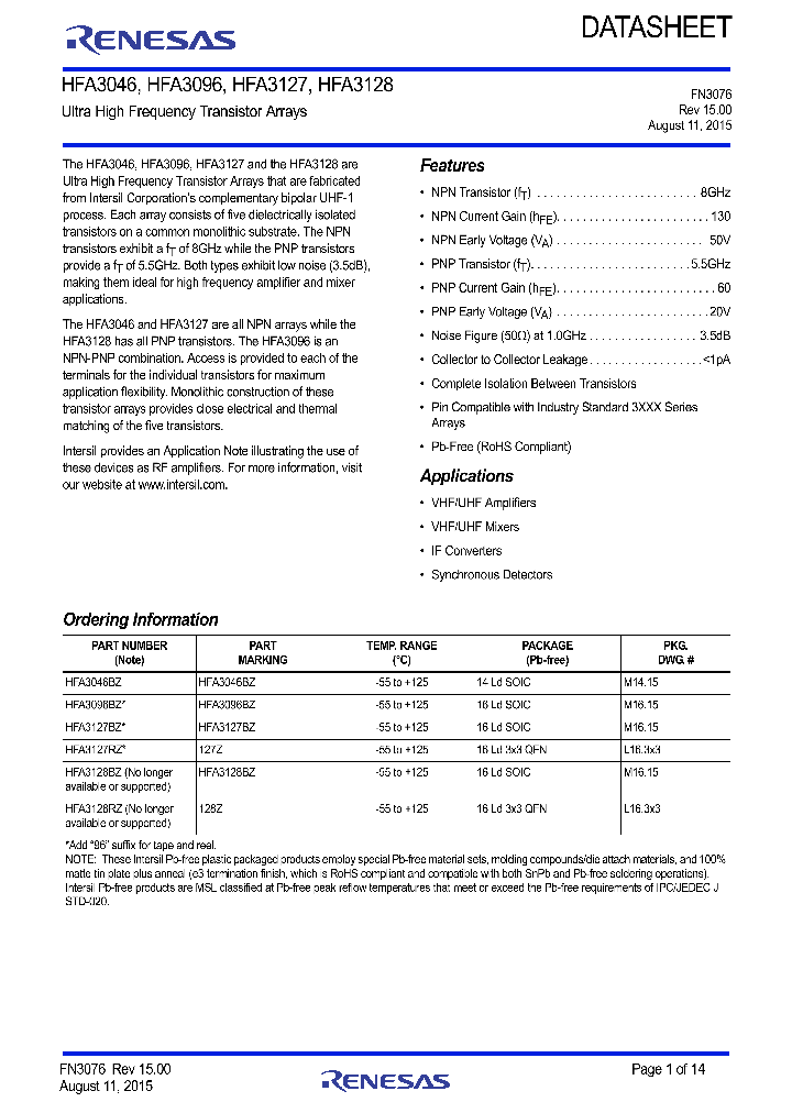 HFA3046_9039012.PDF Datasheet