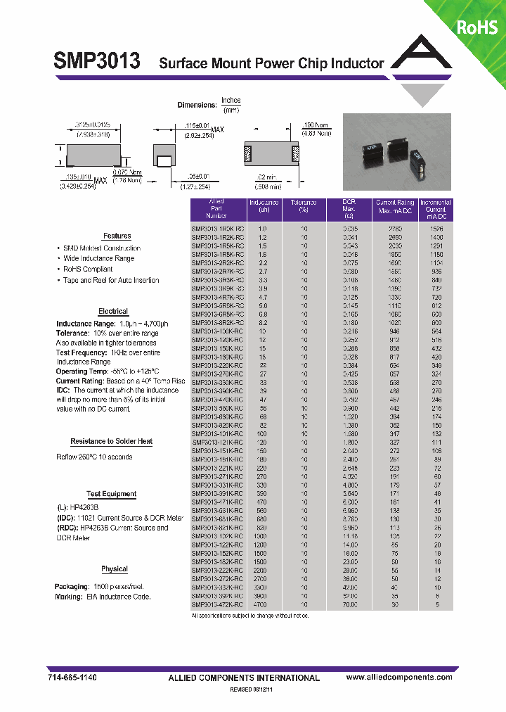 SMP3013-392K-RC_9039193.PDF Datasheet