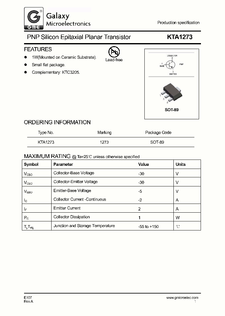 KTA1273_9039559.PDF Datasheet