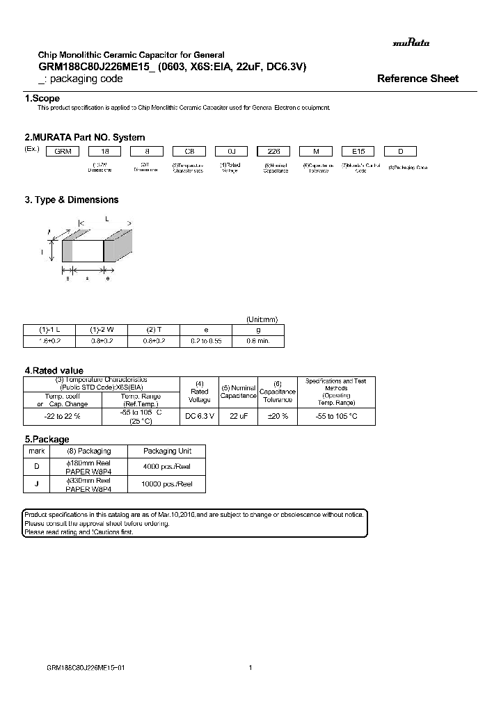 GRM188C80J226ME15_9041329.PDF Datasheet