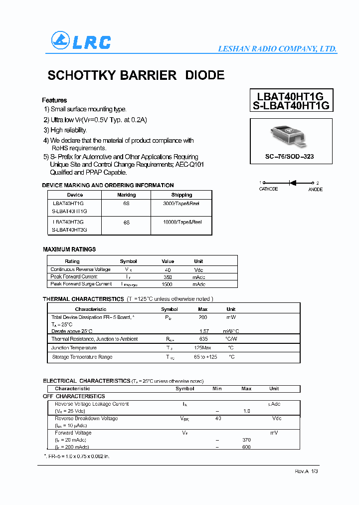 LBAT40HT1G_9041993.PDF Datasheet