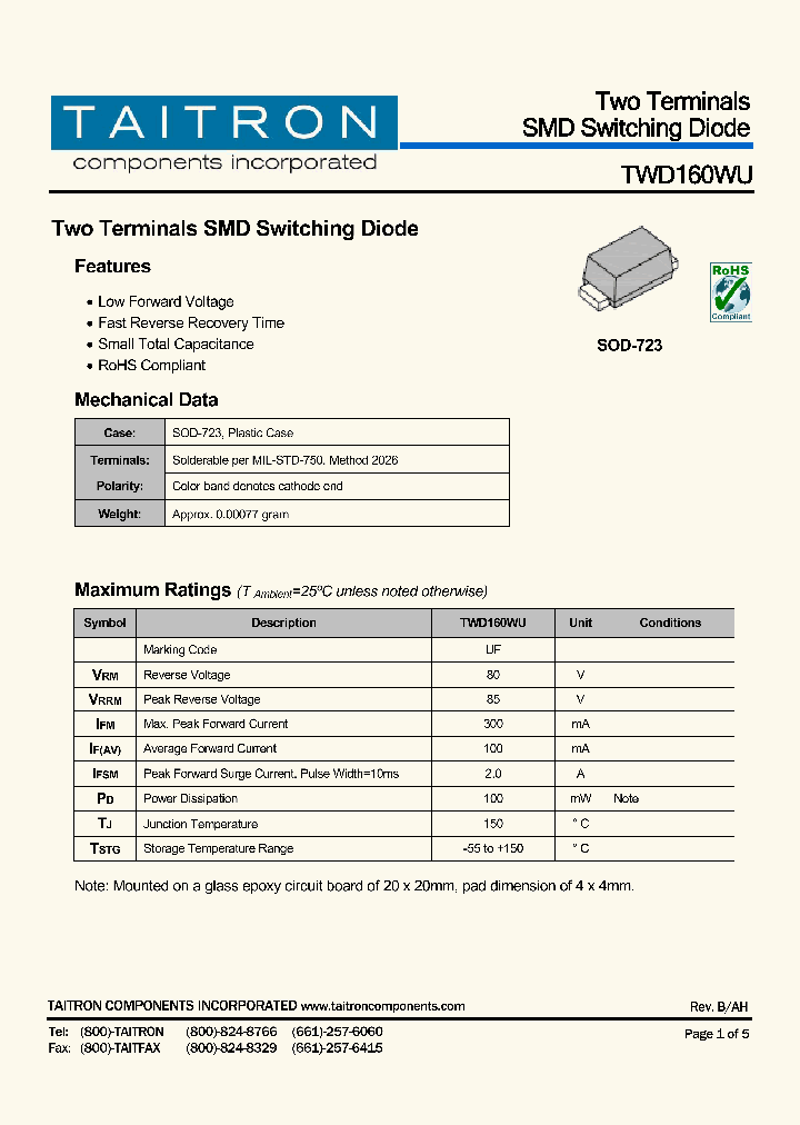 TWD160WU_9044471.PDF Datasheet