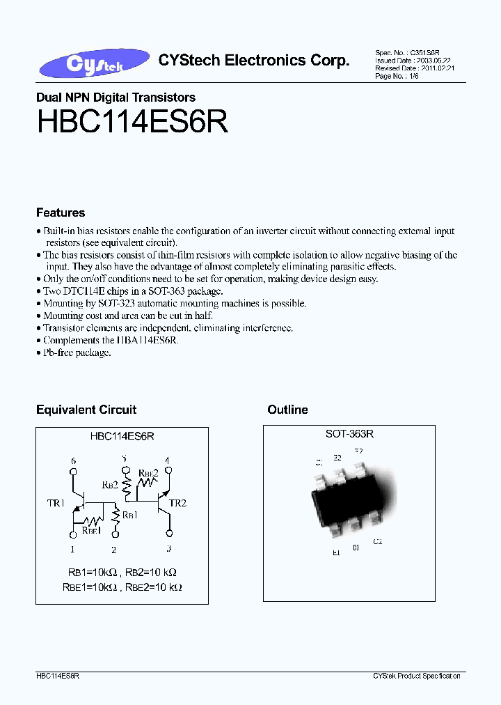 HBC114ES6R_9046721.PDF Datasheet
