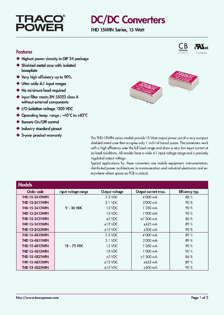 THD15WIN-16_9050109.PDF Datasheet