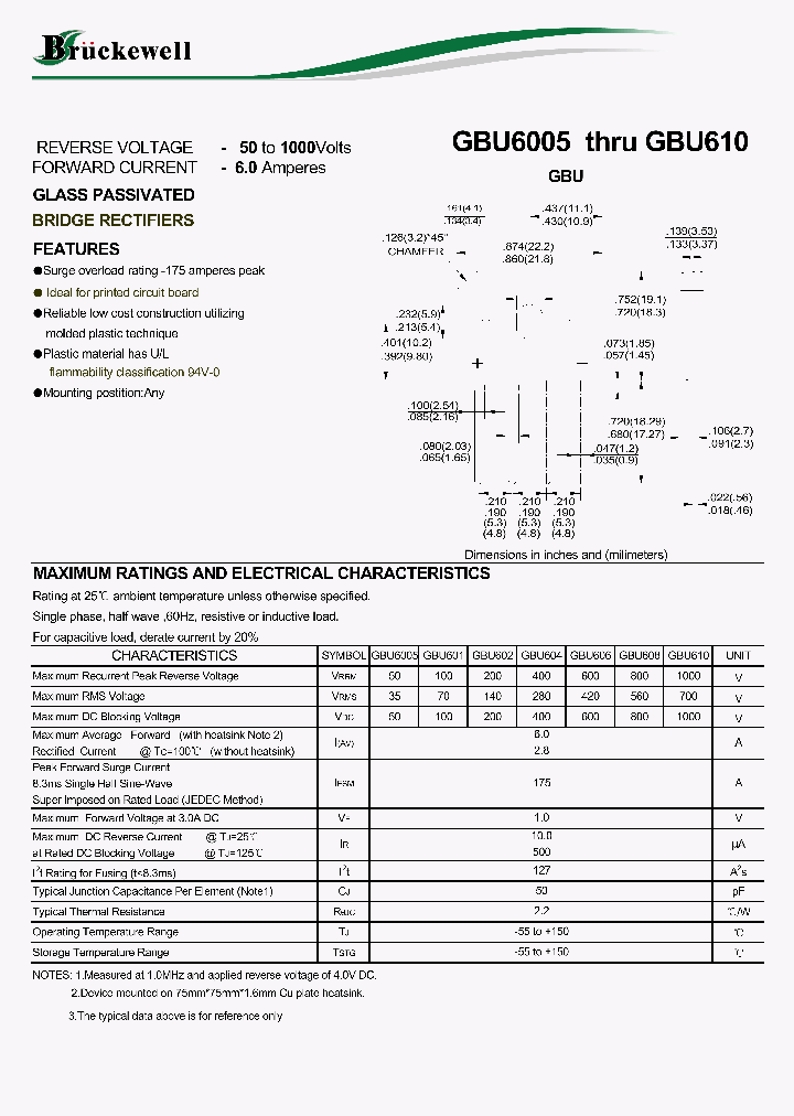 GBU608_9053007.PDF Datasheet