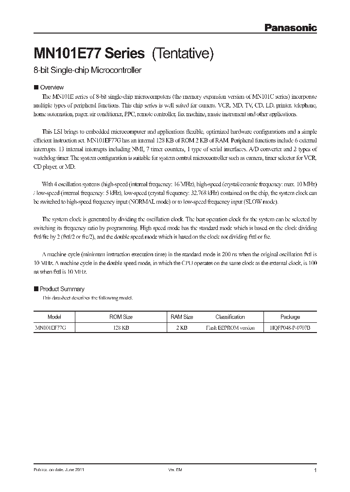 MN101EF77G_9053555.PDF Datasheet