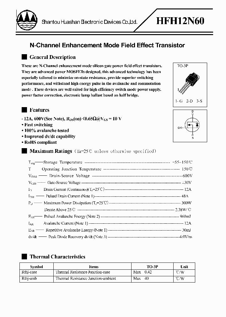 HFH12N60_9056239.PDF Datasheet