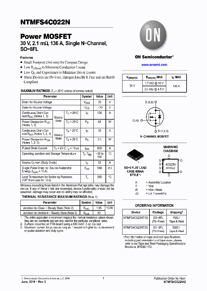 NTMFS4C022NT3G_9058186.PDF Datasheet