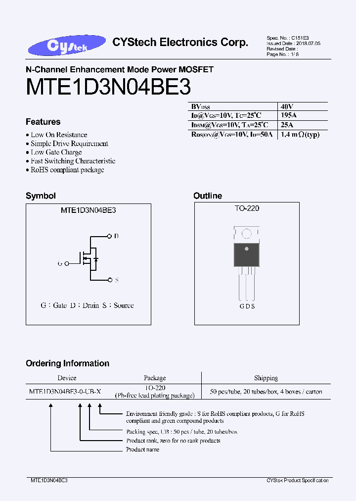MTE1D3N04BE3_9059637.PDF Datasheet