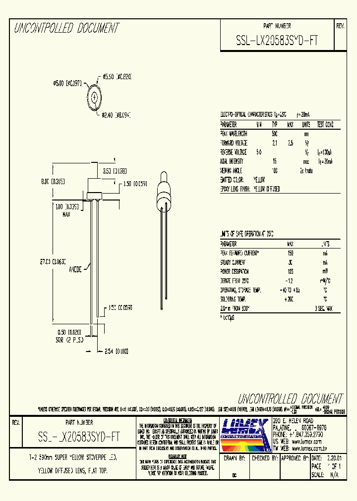 SSL-LX20583SYD-FT_9061809.PDF Datasheet