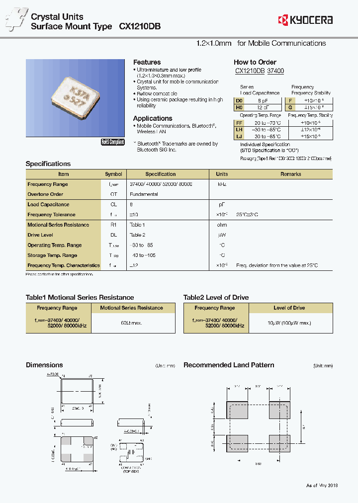 CX1210DB37400D0FEF_9061920.PDF Datasheet