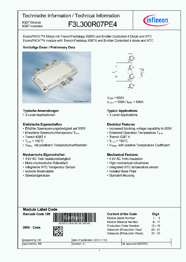 F3L300R07PE4_9062191.PDF Datasheet
