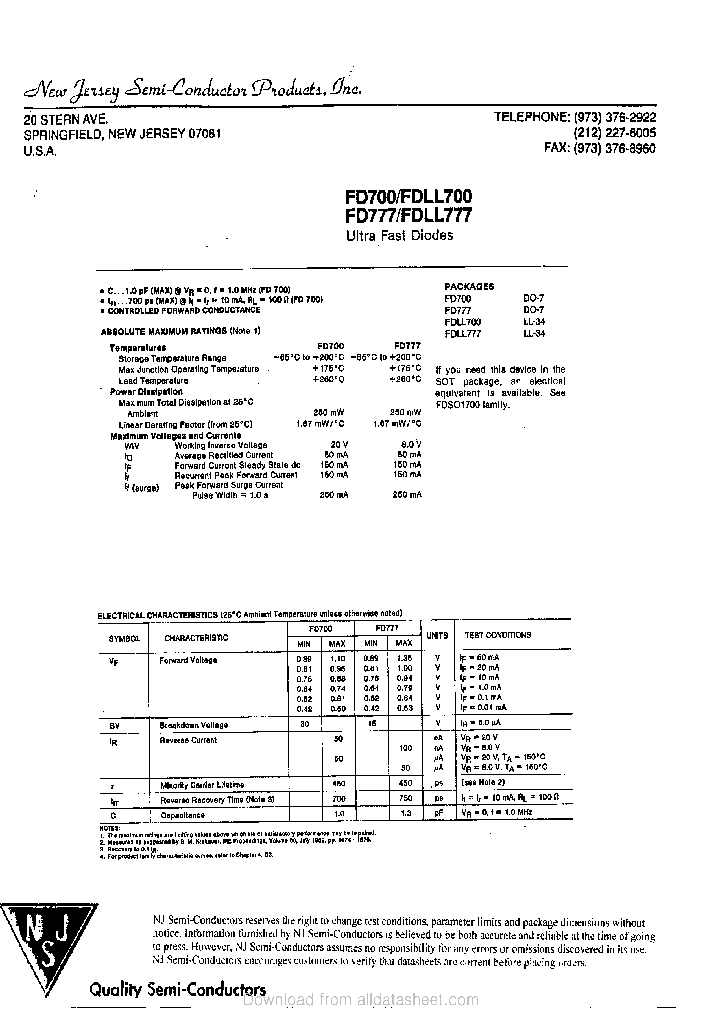 FDLL700_9062396.PDF Datasheet