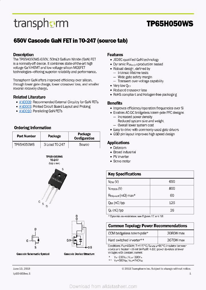 TP65H050WS_9064013.PDF Datasheet