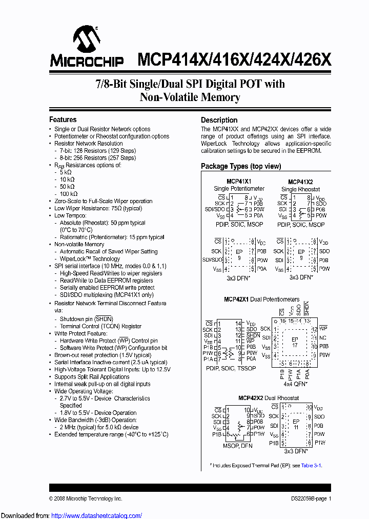 MCP4161-502EMSVAO_9066853.PDF Datasheet