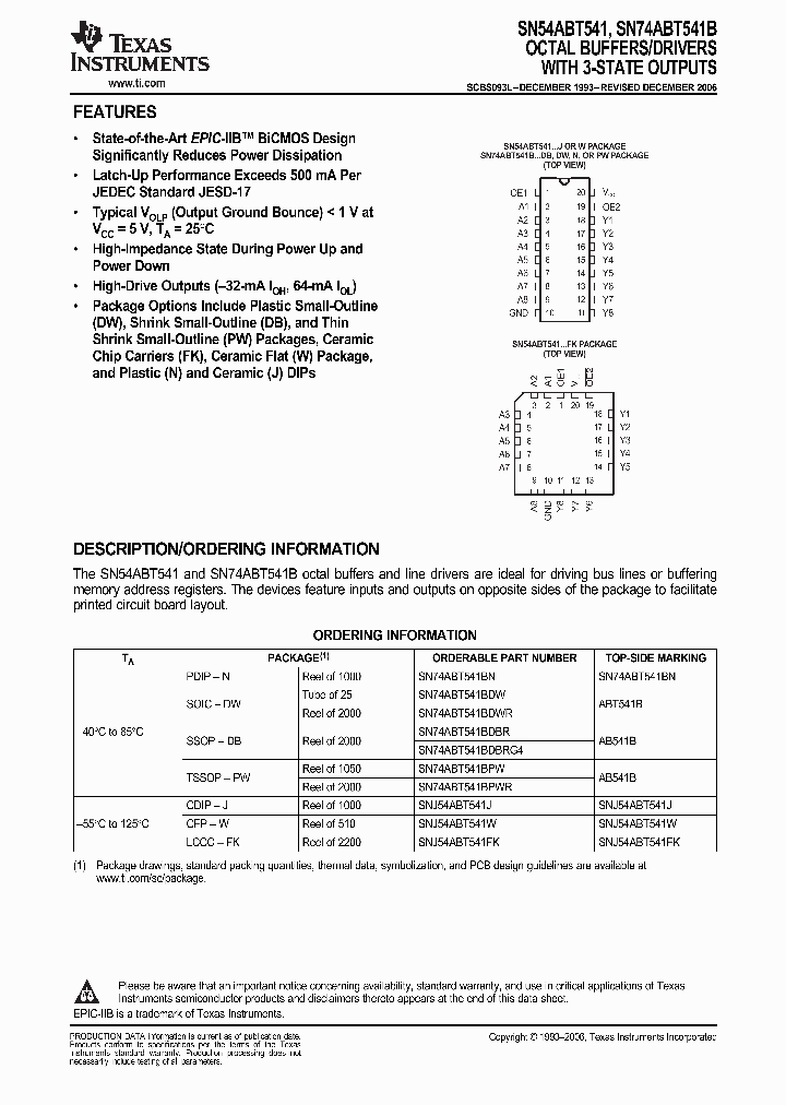 SN74ABT541BPWRE4_9067172.PDF Datasheet