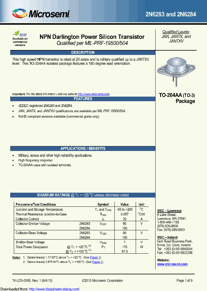 2N6283E3_9067215.PDF Datasheet