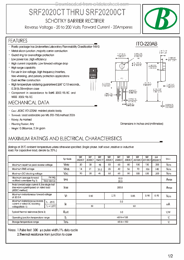 SRF2020CT-20V-ITO-220AB_9067370.PDF Datasheet