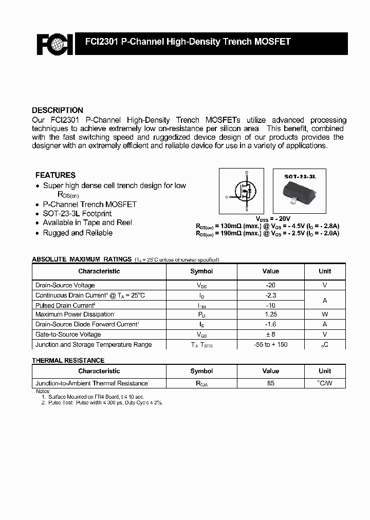 FCI2301_9068125.PDF Datasheet