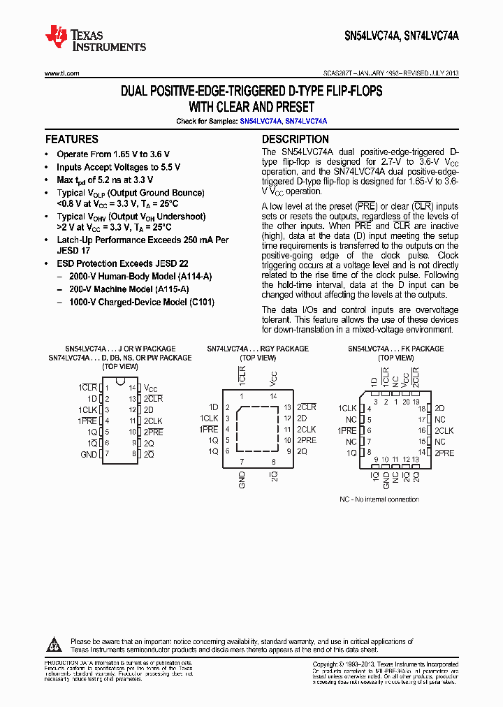 SN74LVC74A_9068250.PDF Datasheet