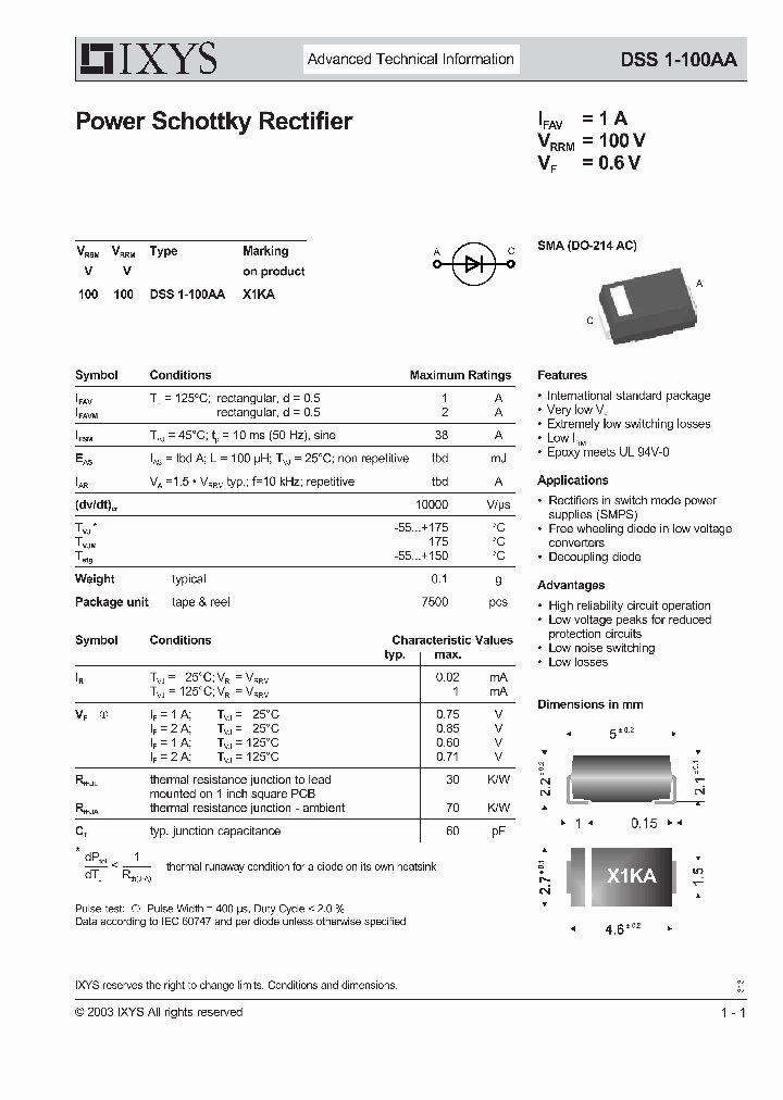 DSS1-100AA_9072385.PDF Datasheet