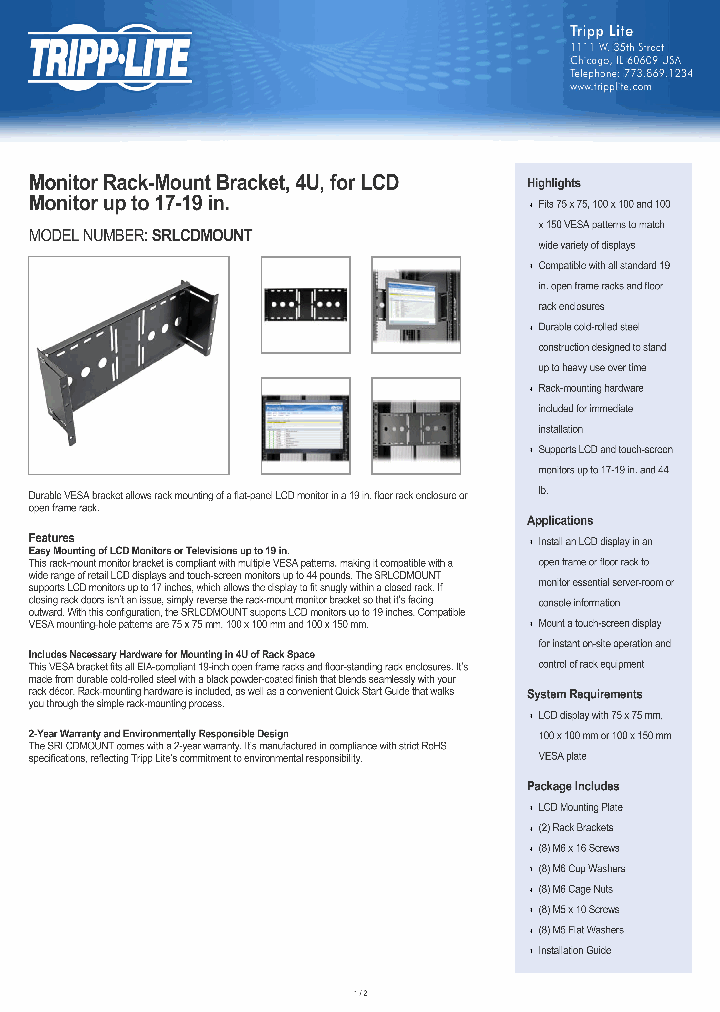 SRLCDMOUNT_9074926.PDF Datasheet