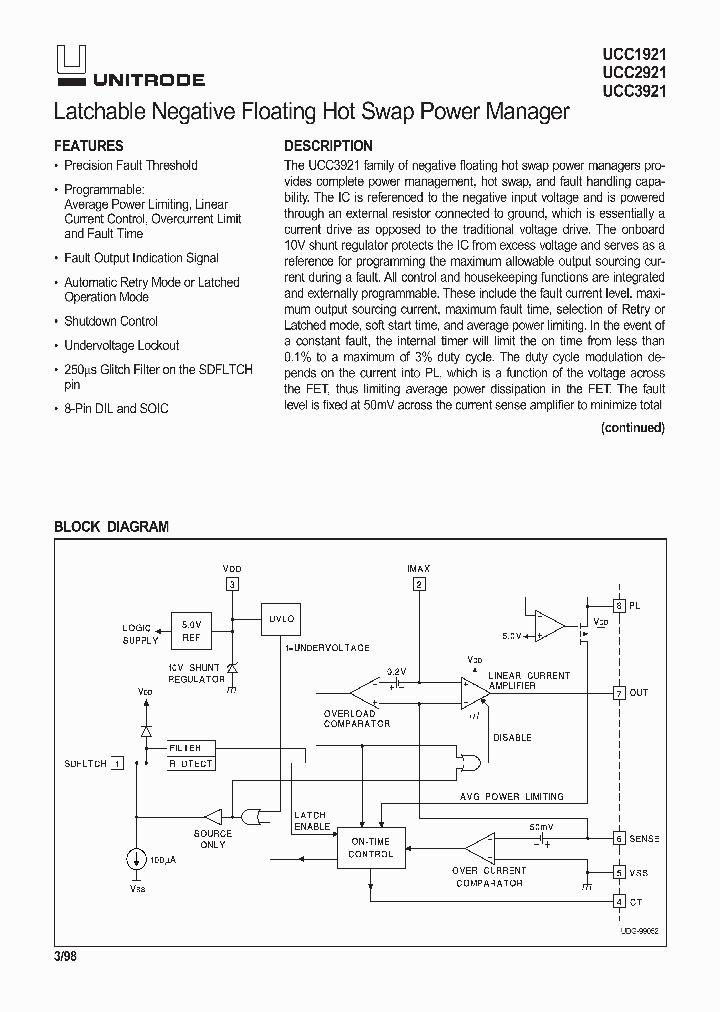 UCC3921D81143G4_9078392.PDF Datasheet