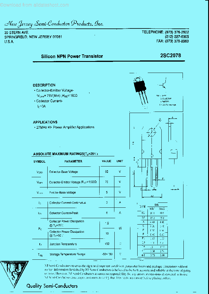 2SC2078_9081167.PDF Datasheet