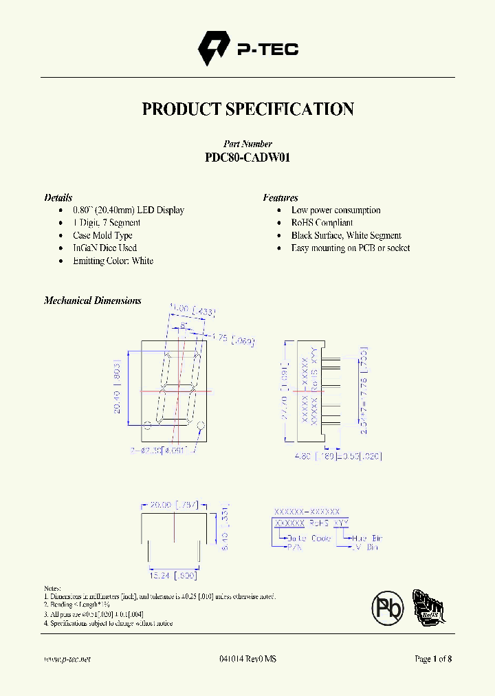 PDC80-CADW01_9081611.PDF Datasheet
