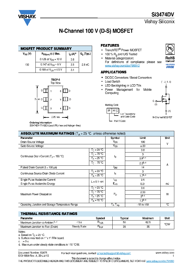 SI3474DV_9082357.PDF Datasheet