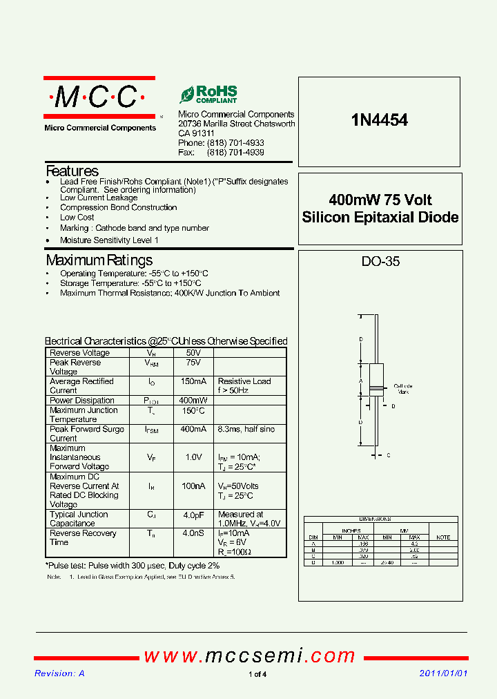 1N4454_9084001.PDF Datasheet