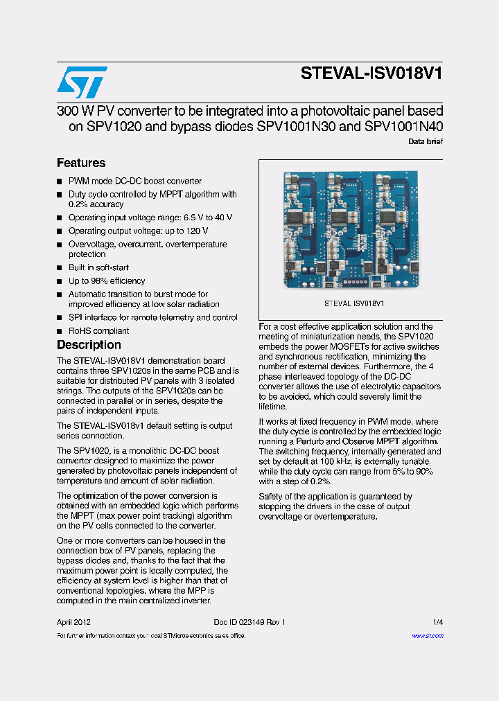 STEVAL-ISV018V1_9084461.PDF Datasheet