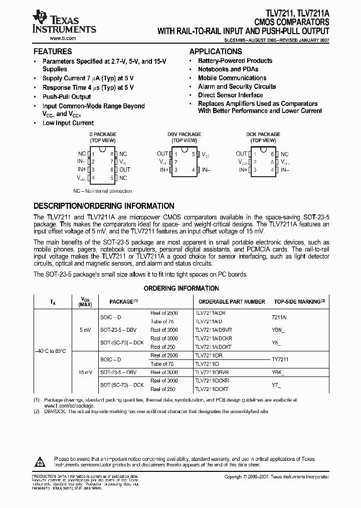 TLV7211AID_9084579.PDF Datasheet