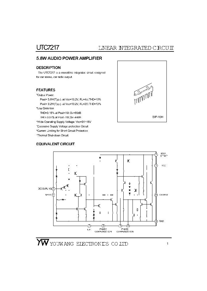 UTC7217_9085237.PDF Datasheet