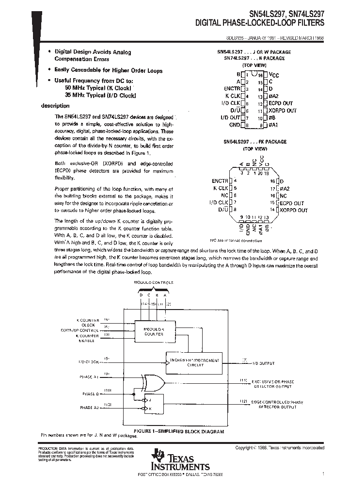 SN54LS297J_9085320.PDF Datasheet