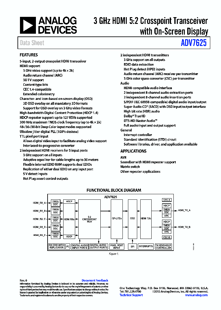 ADV7625_9087883.PDF Datasheet