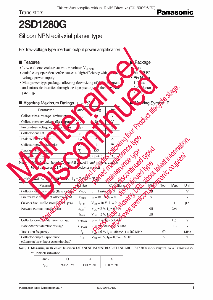 2SD1280G_9087949.PDF Datasheet