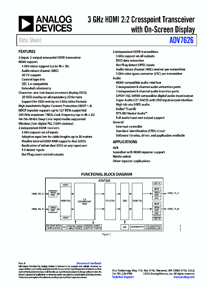 ADV7626_9087884.PDF Datasheet