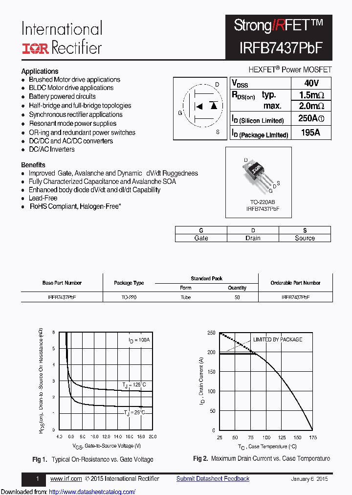IRFB7437_9090791.PDF Datasheet