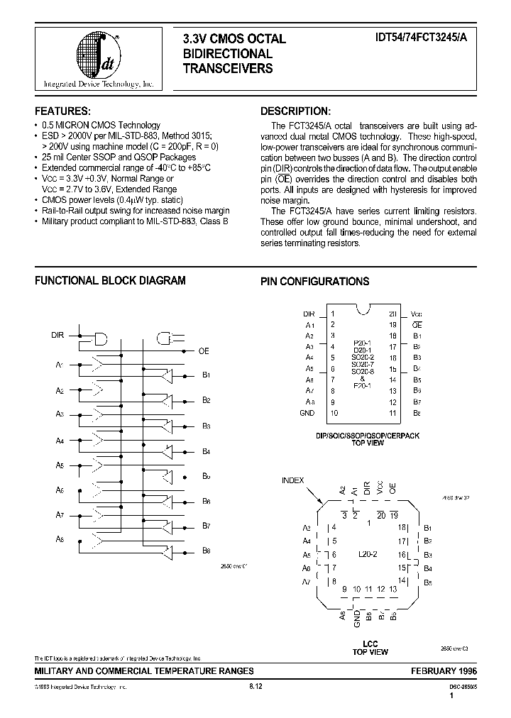 IDT54FCT245PY_9091456.PDF Datasheet
