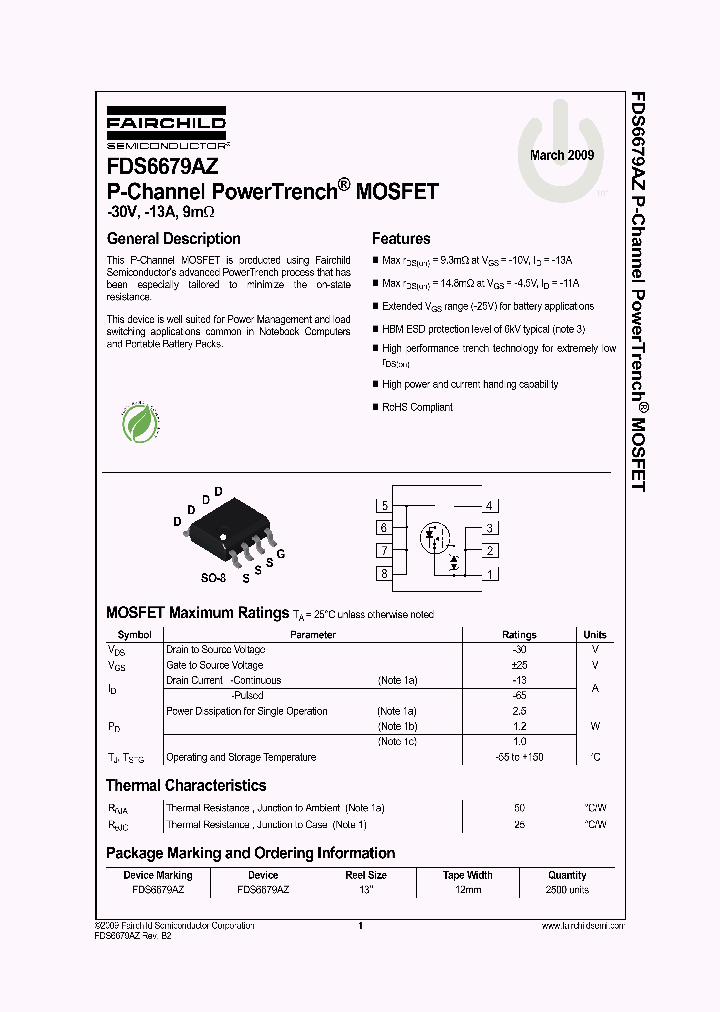 FDS6679AZ_9092622.PDF Datasheet
