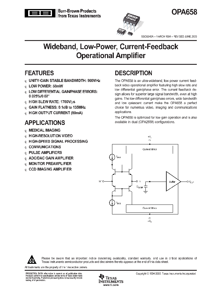 OPA658UB2K5_9099270.PDF Datasheet
