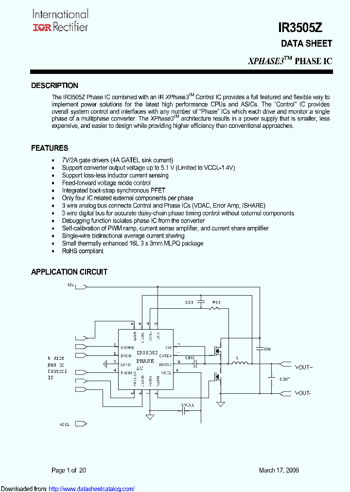 IR3505ZM_9103384.PDF Datasheet