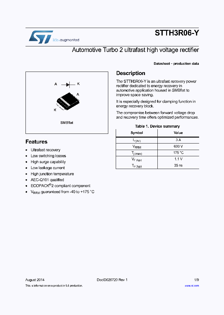 STTH3R06UFY_9103556.PDF Datasheet