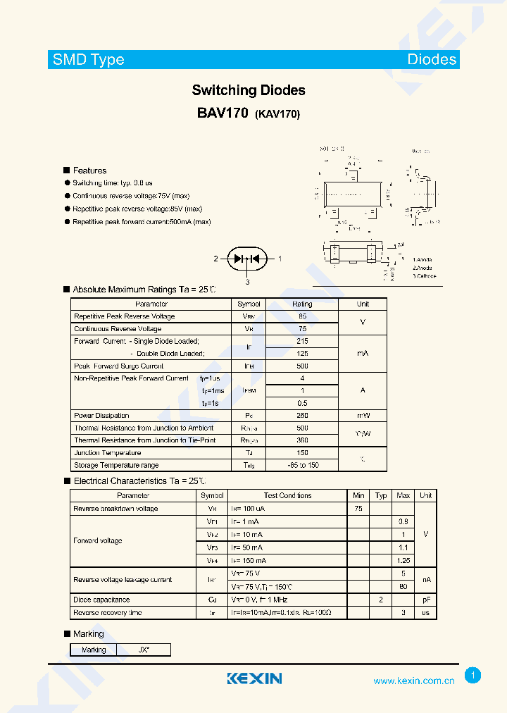 BAV170-3_9116382.PDF Datasheet