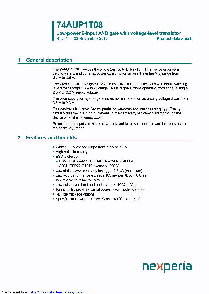 74AUP1T08GX_9119721.PDF Datasheet