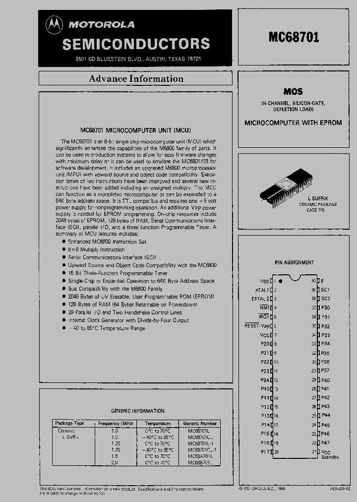 MC68B701L_9119932.PDF Datasheet