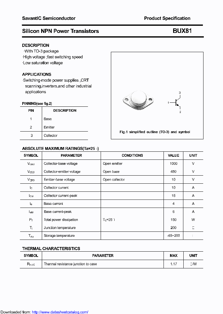 BUX81_9131728.PDF Datasheet